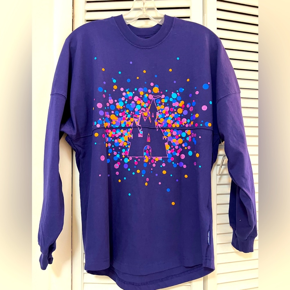 2022 Disneyland Castle Purple Sparkle Spirit Jersey Multiple Sizes